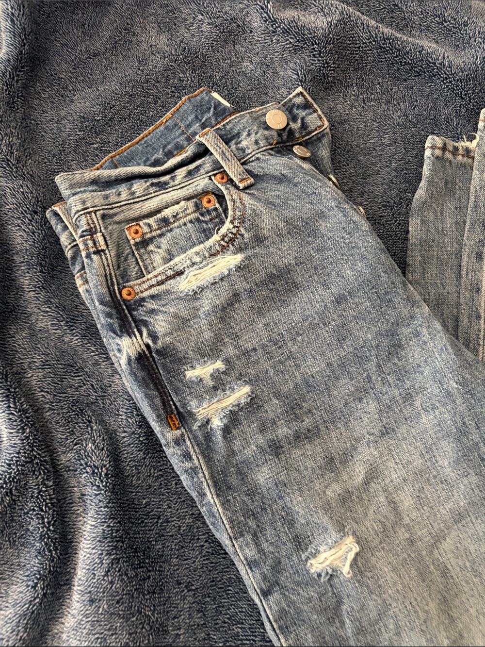 Pistola Womens Straight Blue Jeans - Picture 2 of 13